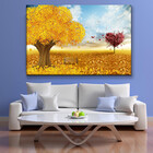 Quadro Decorativo Paisagem Árvore Do Amor - 100x70 Cm