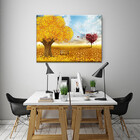 Quadro Decorativo Paisagem Árvore Do Amor - 100x70 Cm