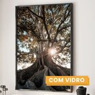 Quadro Decorativo Paisagem Árvore E Raios De Sol 1 Tela 60x90