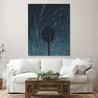 Quadro Decorativo Paisagem Arvore Espiral - 90x60 Cm