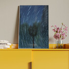 Quadro Decorativo Paisagem Arvore Espiral Com Moldura E Vidro