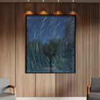 Quadro Decorativo Paisagem Arvore Espiral Com Moldura E Vidro