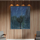 Quadro Decorativo Paisagem Arvore Espiral Com Moldura E Vidro