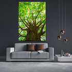 Quadro Decorativo Paisagem Árvore Frondosa - 200x100 Cm