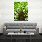Quadro Decorativo Paisagem Árvore Frondosa - 200x100 Cm