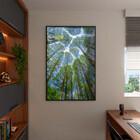 Quadro Decorativo Paisagem Árvores Aos Céus Da Coréia Com Mol