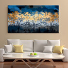 Quadro Decorativo Paisagem Aurora De Inverno - 120x60 Cm