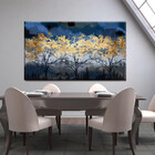 Quadro Decorativo Paisagem Aurora De Inverno - 120x80 Cm