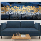 Quadro Decorativo Paisagem Aurora De Inverno - 120x80 Cm