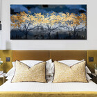 Quadro Decorativo Paisagem Aurora De Inverno - 120x80 Cm