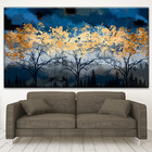 Quadro Decorativo Paisagem Aurora De Inverno - 150x80 Cm