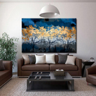 Quadro Decorativo Paisagem Aurora De Inverno - 180x120 Cm