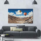 Quadro Decorativo Paisagem Balão Com Montanhas 1 Peças