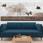 Quadro Decorativo Paisagem Borboletas Lineares - 200x120 Cm