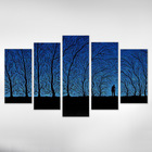 Quadro Decorativo Paisagem Bosque Misterioso Varias Peças