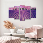 Quadro Decorativo Paisagem Campo Lavanda