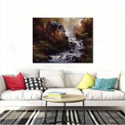 Quadro Decorativo Paisagem Casa Na Beira Do Riacho