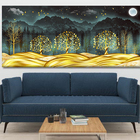 Quadro Decorativo Paisagem Colinas Brilhantes - 90x60 Cm