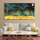 Quadro Decorativo Paisagem Colinas Brilhantes - 90x60 Cm