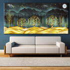 Quadro Decorativo Paisagem Colinas Brilhantes - 90x60 Cm