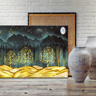 Quadro Decorativo Paisagem Colinas Brilhantes - 90x60 Cm