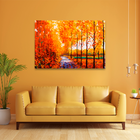 Quadro Decorativo Paisagem De Outono Médio 84x54