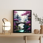 Quadro Decorativo Paisagem Do Japão 33x24cm Moldura:madeira B