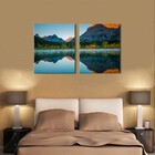 Quadro Decorativo Paisagem Floresta 2 Peças