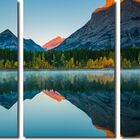 Quadro Decorativo Paisagem Floresta 3 Peças