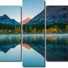 Quadro Decorativo Paisagem Floresta 5 Peças