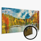 Quadro Decorativo Paisagem Floresta Colorida Céu Azul Sala