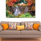 Quadro Decorativo Paisagem Floresta Com Cachoeira 1 Peça