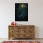 Quadro Decorativo Paisagem Folhagem Sol - 180x120 Cm