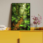 Quadro Decorativo Paisagem Forest Trail Com Moldura Preto - 1