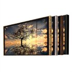 Quadro Decorativo Paisagem Grande Árvore Da Vida Com Moldura