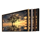 Quadro Decorativo Paisagem Grande Árvore Da Vida Com Moldura