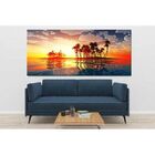 Quadro Decorativo Paisagem Ilha Tropical - 120x60cm