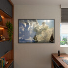 Quadro Decorativo Paisagem Jornada Aquática Com Moldura E Vid