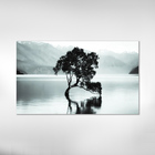 Quadro Decorativo Paisagem Lago Com Arvore Antiga Para Quarto
