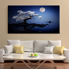 Quadro Decorativo Paisagem Lago Sob A Lua - 120x80 Cm