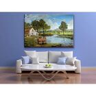 Quadro Decorativo Paisagem Lagoa No Verão - 200x100cm