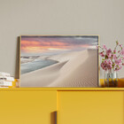 Quadro Decorativo Paisagem Lencois Maranhense Com Moldura Dou