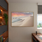 Quadro Decorativo Paisagem Lencois Maranhense Com Moldura Dou