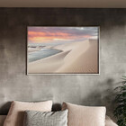 Quadro Decorativo Paisagem Lencois Maranhense Com Moldura Pra