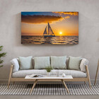 Quadro Decorativo Paisagem Mar Aberto - 120x80 Cm