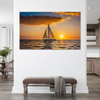 Quadro Decorativo Paisagem Mar Aberto - 120x80 Cm