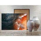 Quadro Decorativo Paisagem Mar Com Pedras - 90x60cm