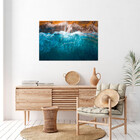 Quadro Decorativo Paisagem Mar E Pedras - 100x70 Cm