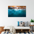 Quadro Decorativo Paisagem Mar E Pedras - 150x100 Cm