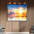 Quadro Decorativo Paisagem Miragem Aquática Com Moldura E Vid